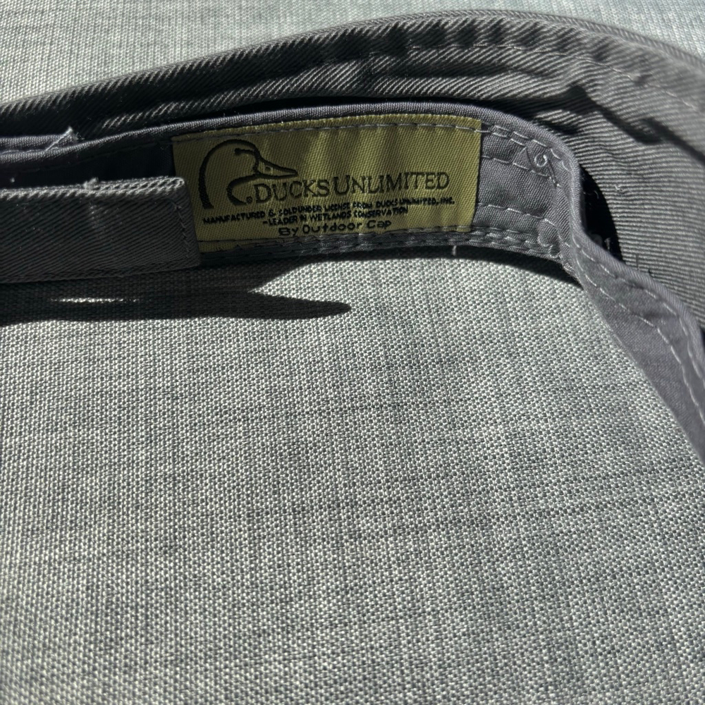 Ducks Unlimited Grey White Logo Visor One Size - Picture 3 of 6